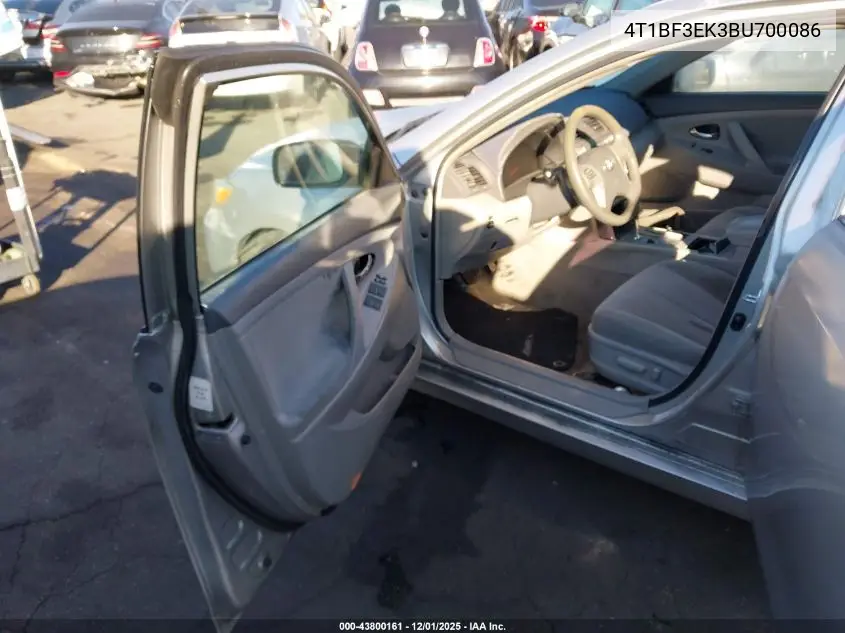 4T1BF3EK3BU700086 2011 Toyota Camry Le