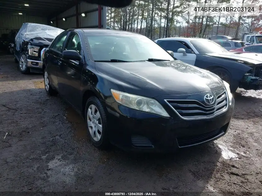 4T4BF3EK1BR203124 2011 Toyota Camry Le