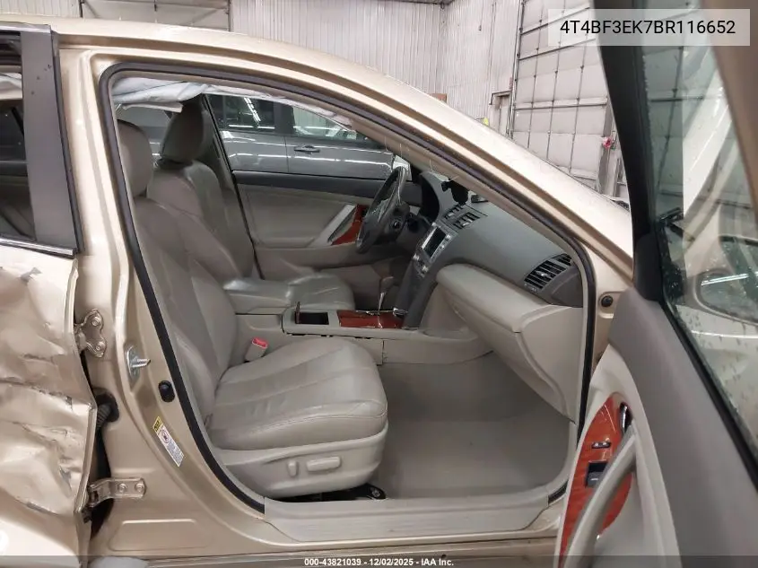 4T4BF3EK7BR116652 2011 Toyota Camry Xle