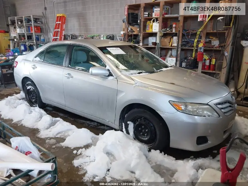 4T4BF3EK4BR087756 2011 Toyota Camry Le