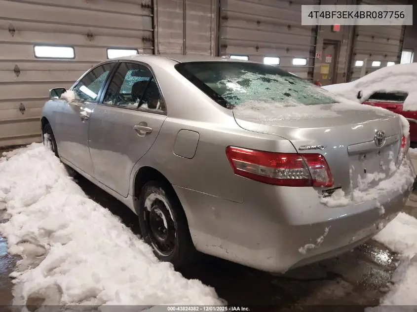 4T4BF3EK4BR087756 2011 Toyota Camry Le