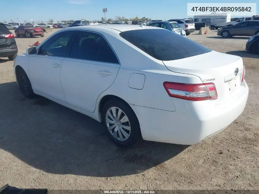 4T4BF3EK4BR095842 2011 Toyota Camry Le