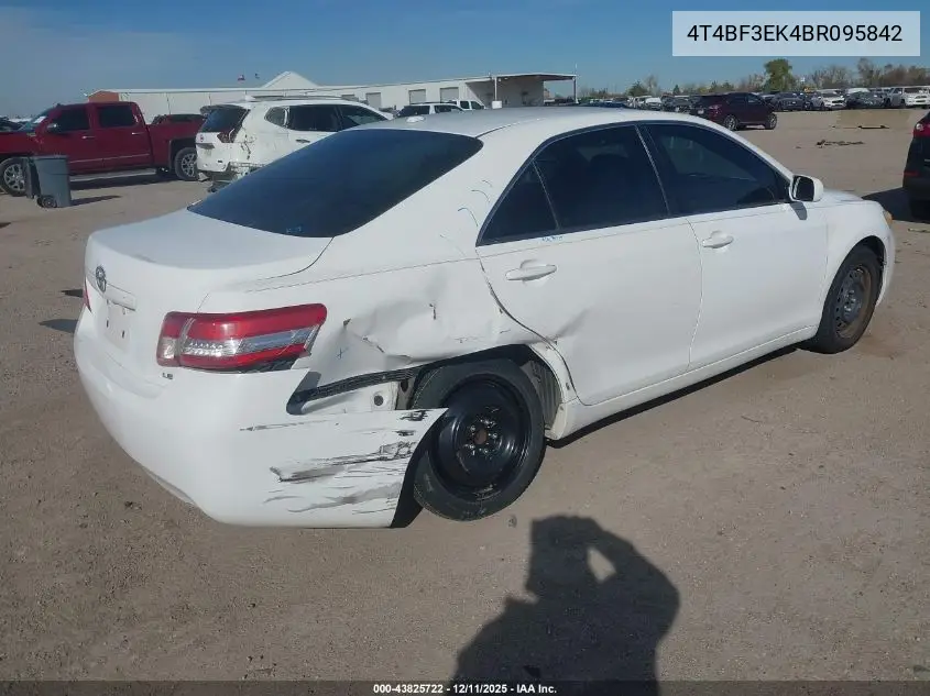 4T4BF3EK4BR095842 2011 Toyota Camry Le