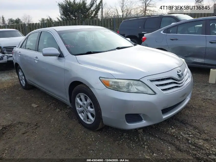 4T1BF3EK5BU136845 2011 Toyota Camry Le
