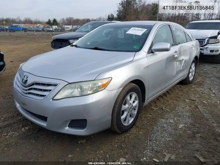4T1BF3EK5BU136845 2011 Toyota Camry Le