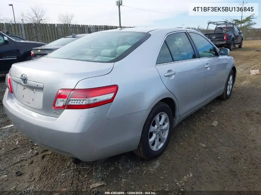 4T1BF3EK5BU136845 2011 Toyota Camry Le