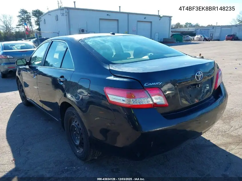 4T4BF3EK8BR148235 2011 Toyota Camry