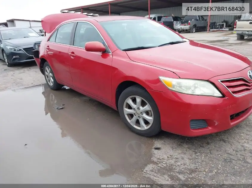 4T4BF3EK7BR168430 2011 Toyota Camry Le