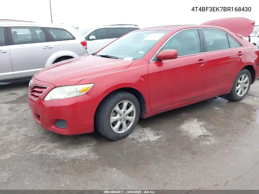 4T4BF3EK7BR168430 2011 Toyota Camry Le