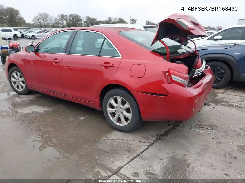 4T4BF3EK7BR168430 2011 Toyota Camry Le