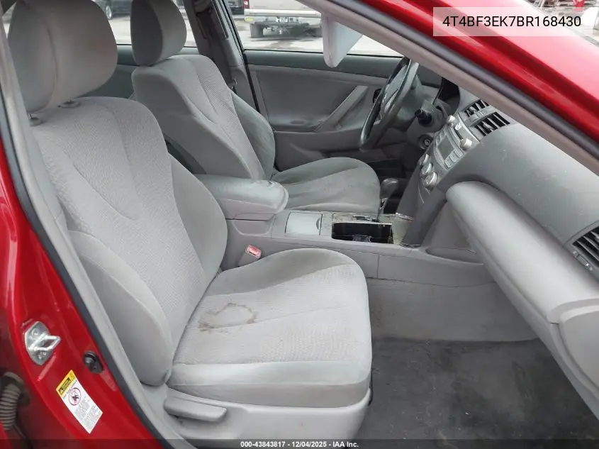 4T4BF3EK7BR168430 2011 Toyota Camry Le