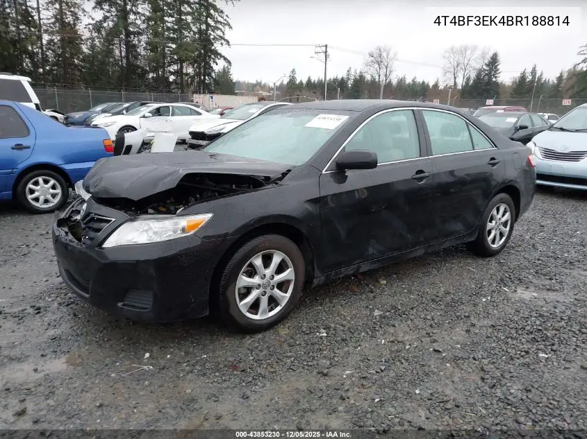 4T4BF3EK4BR188814 2011 Toyota Camry Le