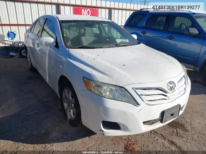 4T4BF3EK1BR139277 2011 Toyota Camry Le
