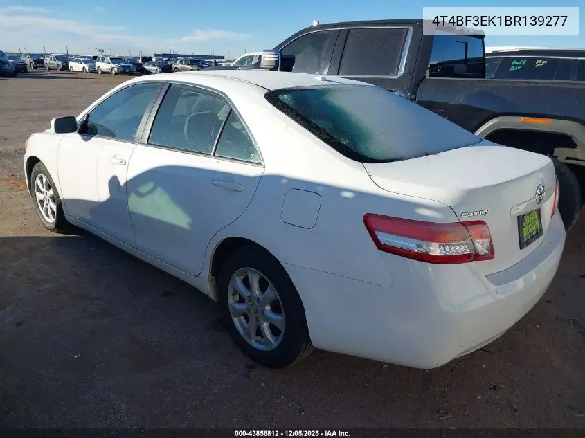 4T4BF3EK1BR139277 2011 Toyota Camry Le