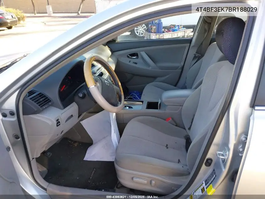 4T4BF3EK7BR188029 2011 Toyota Camry Le