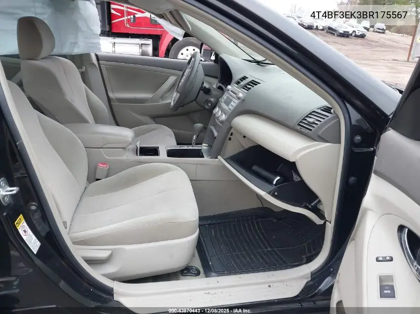 4T4BF3EK3BR175567 2011 Toyota Camry Le