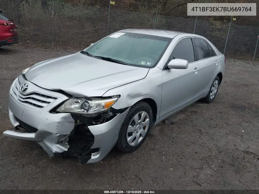 4T1BF3EK7BU669764 2011 Toyota Camry