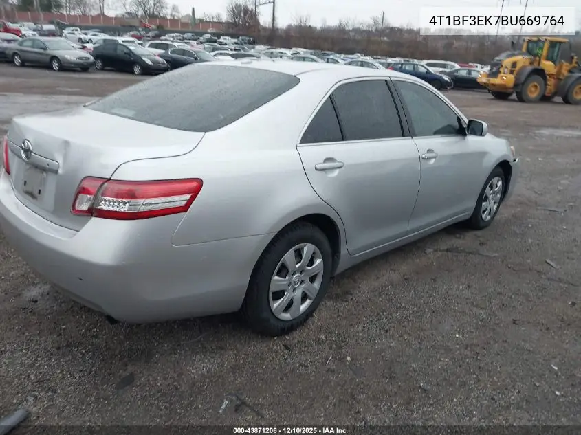 4T1BF3EK7BU669764 2011 Toyota Camry