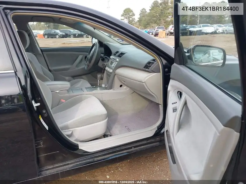 4T4BF3EK1BR184400 2011 Toyota Camry