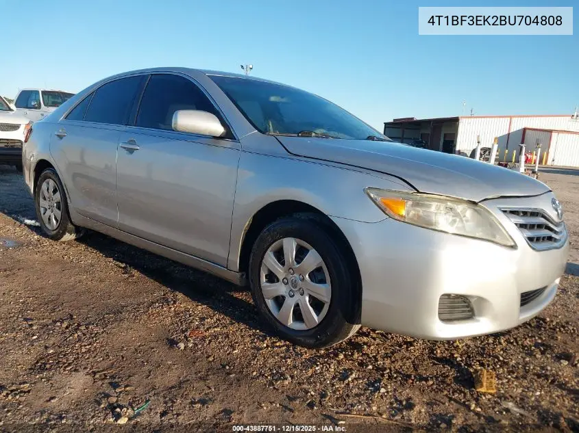 4T1BF3EK2BU704808 2011 Toyota Camry Le