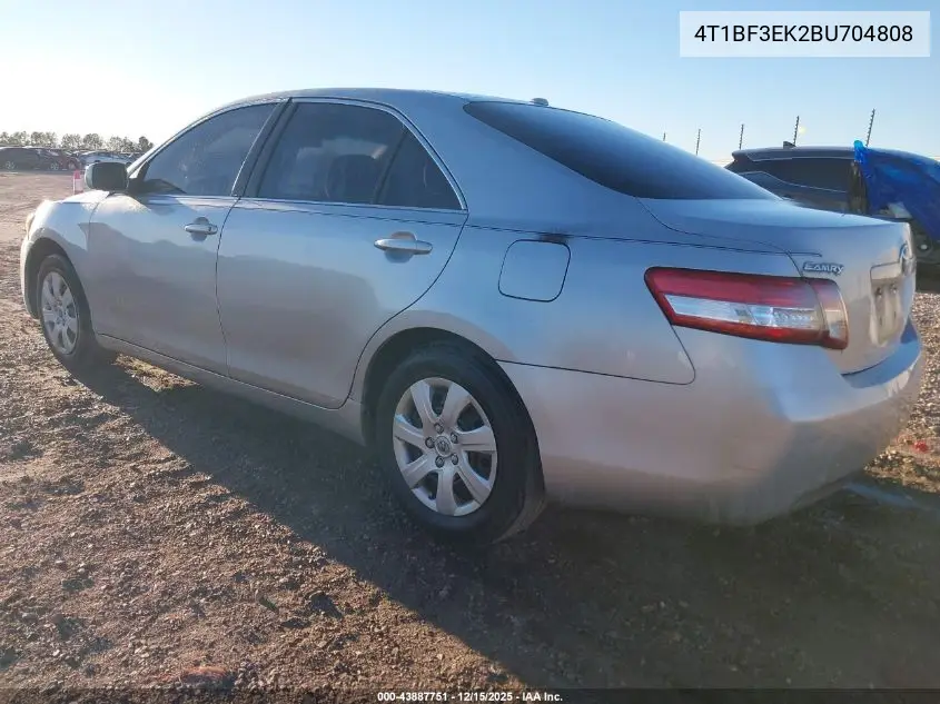 4T1BF3EK2BU704808 2011 Toyota Camry Le