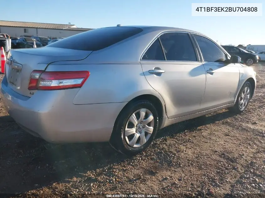 4T1BF3EK2BU704808 2011 Toyota Camry Le