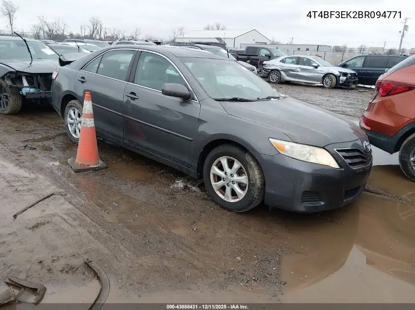 4T4BF3EK2BR094771 2011 Toyota Camry Le