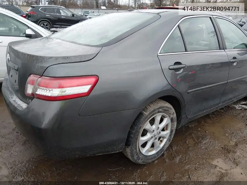 4T4BF3EK2BR094771 2011 Toyota Camry Le