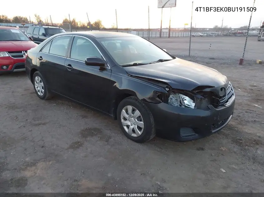 4T1BF3EK0BU191509 2011 Toyota Camry Le