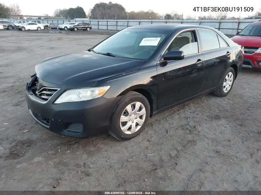 4T1BF3EK0BU191509 2011 Toyota Camry Le