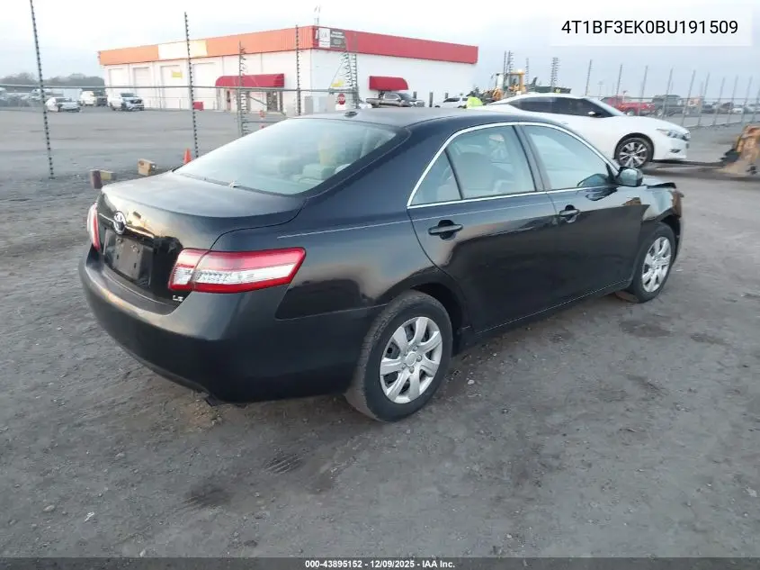4T1BF3EK0BU191509 2011 Toyota Camry Le