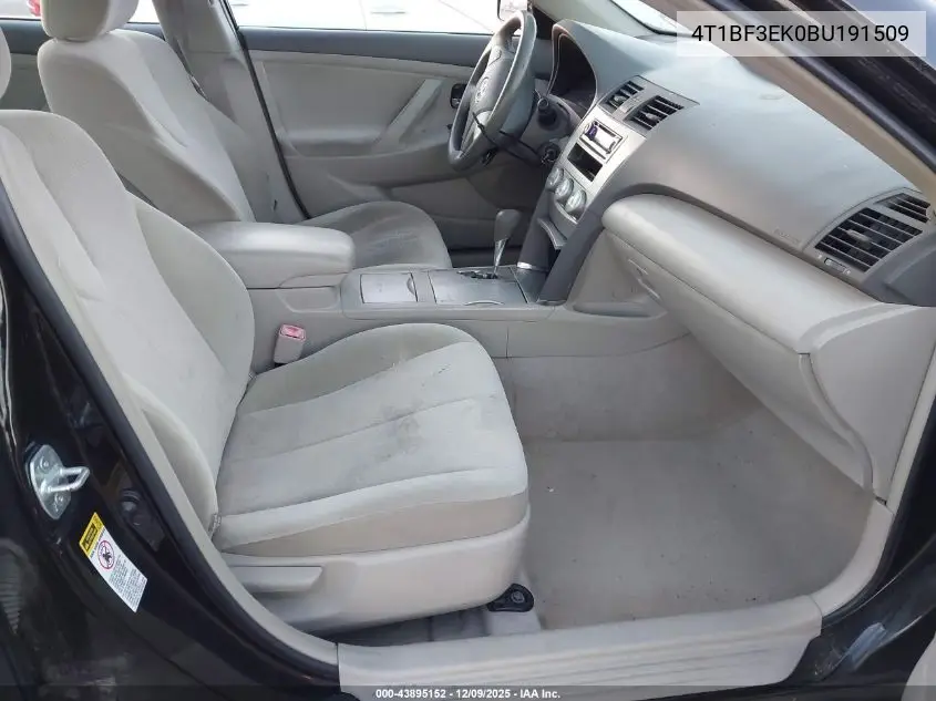 4T1BF3EK0BU191509 2011 Toyota Camry Le