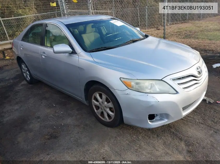 4T1BF3EK0BU193051 2011 Toyota Camry Le