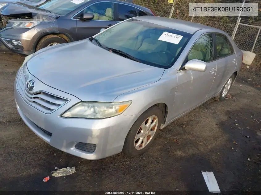4T1BF3EK0BU193051 2011 Toyota Camry Le