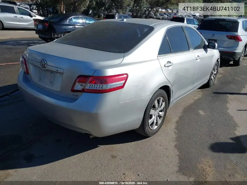 4T1BF3EK4BU741102 2011 Toyota Camry Le