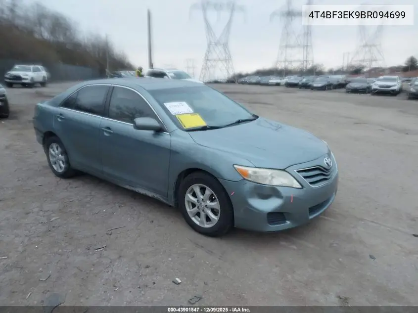 4T4BF3EK9BR094699 2011 Toyota Camry Le