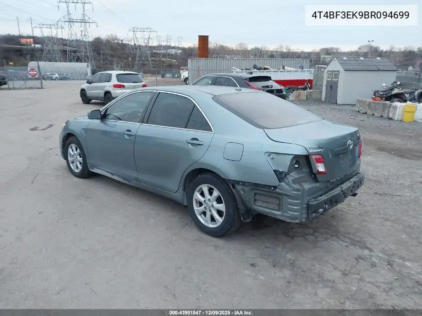 4T4BF3EK9BR094699 2011 Toyota Camry Le