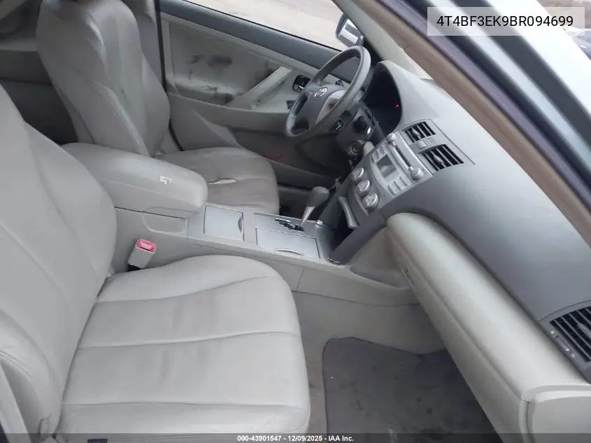 4T4BF3EK9BR094699 2011 Toyota Camry Le