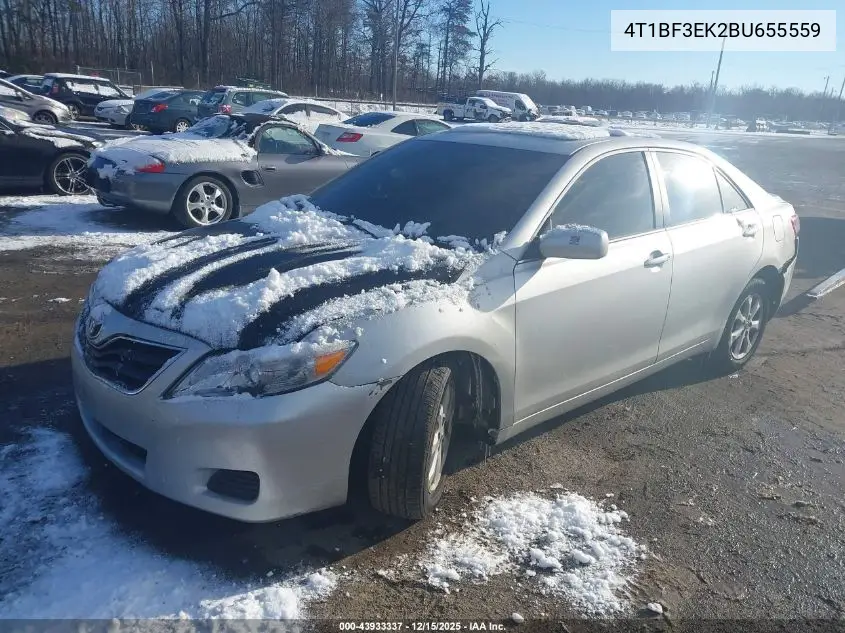 4T1BF3EK2BU655559 2011 Toyota Camry Le