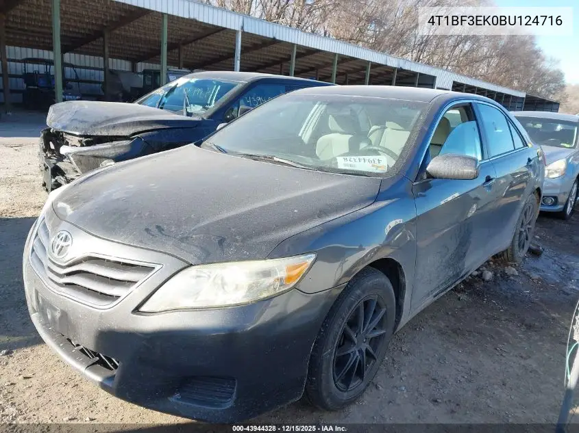 4T1BF3EK0BU124716 2011 Toyota Camry Le