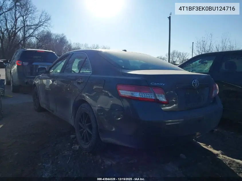4T1BF3EK0BU124716 2011 Toyota Camry Le
