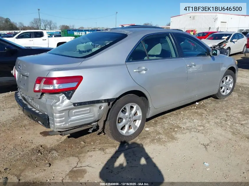 4T1BF3EK1BU646500 2011 Toyota Camry Le