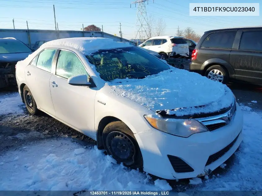 4T1BD1FK9CU023040 2012 Toyota Camry Hybrid Le