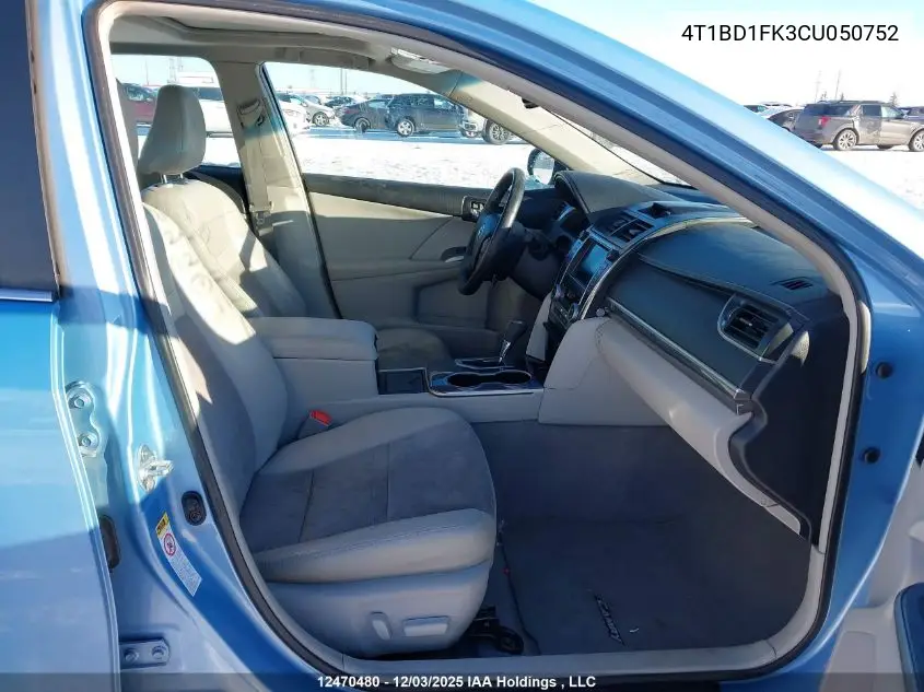 4T1BD1FK3CU050752 2012 Toyota Camry Hybrid Xle