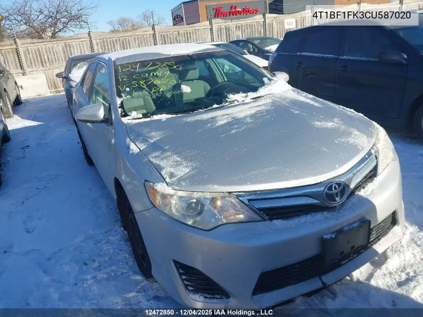 4T1BF1FK3CU587020 2012 Toyota Camry Se/Le/Xle
