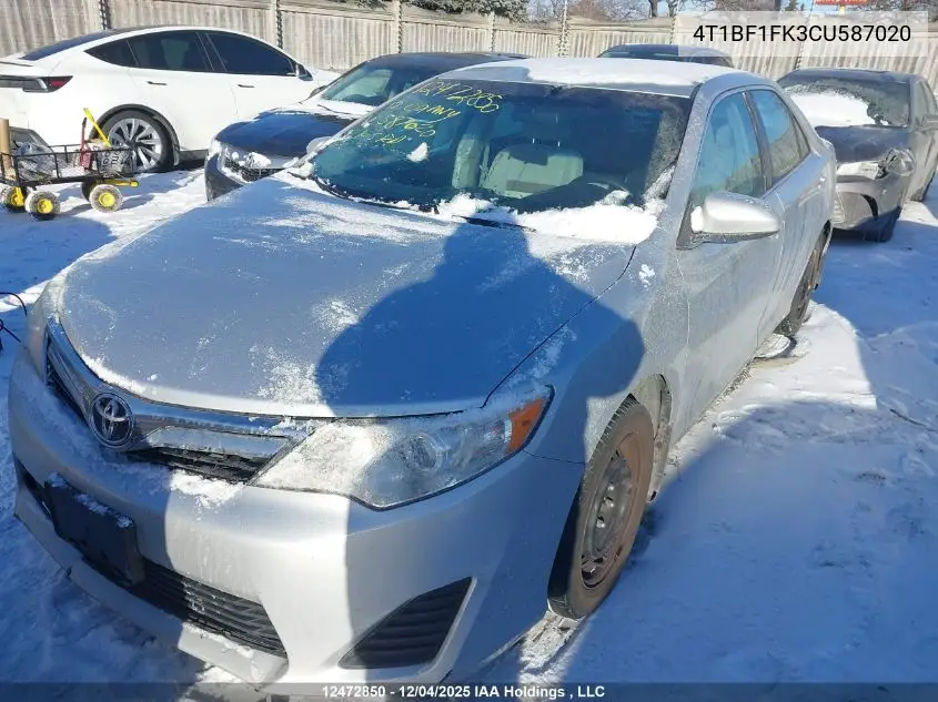 4T1BF1FK3CU587020 2012 Toyota Camry Se/Le/Xle