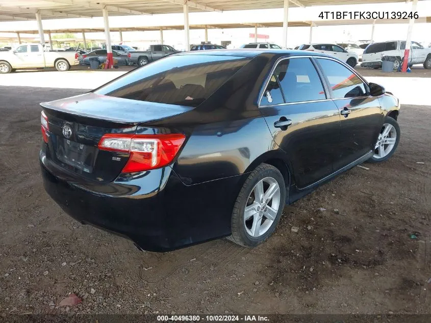 4T1BF1FK3CU139246 2012 Toyota Camry Se