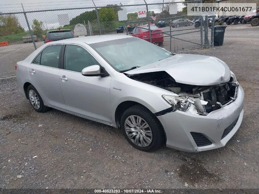 4T1BD1FK4CU061677 2012 Toyota Camry Hybrid Le