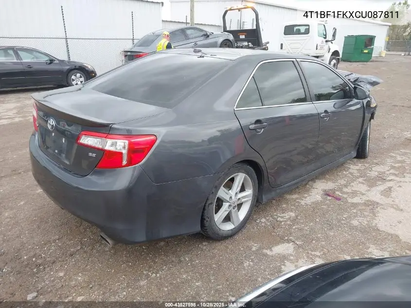 4T1BF1FKXCU087811 2012 Toyota Camry Se