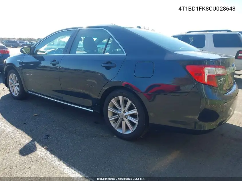 4T1BD1FK8CU028648 2012 Toyota Camry Hybrid Xle
